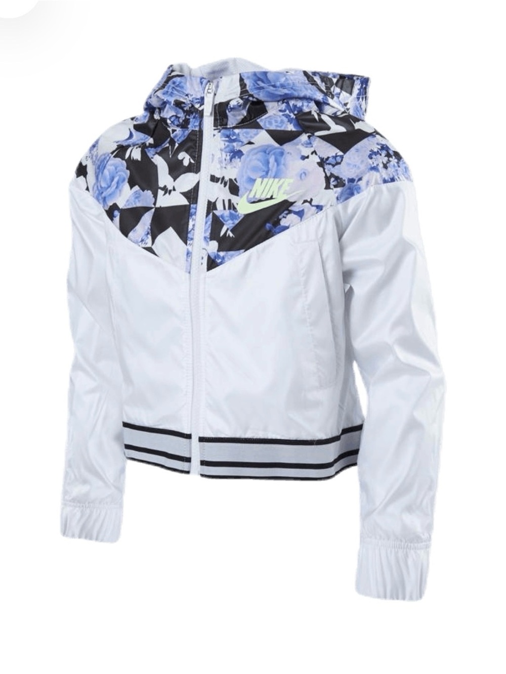 Nike Blue Floral Hooded Jacket